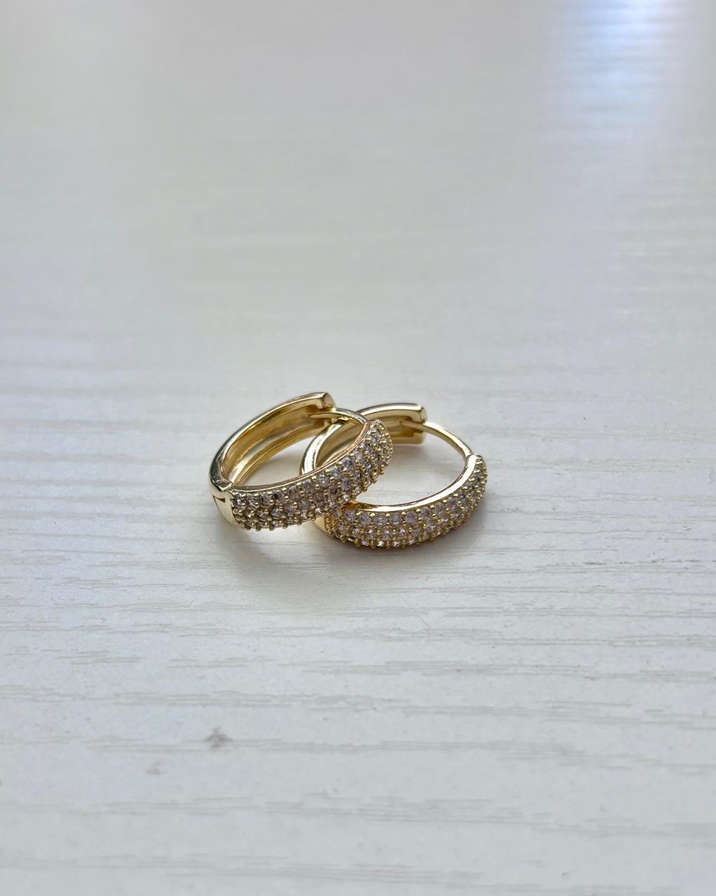 Golden Glam Hoops
